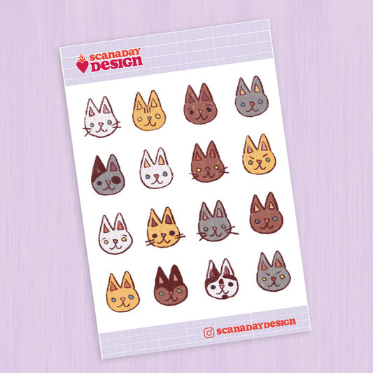 Cat Sticker Sheet